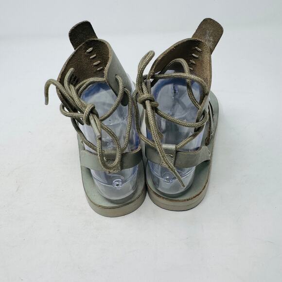 Free People Lace-Up Gray Gladiator Sandals Size 36 (US 6) | Boho Festival Style - Picture 9 of 13